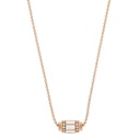 ART DECO NECKLACE WITH MOTHER OF PEARL AND DIAMONDS